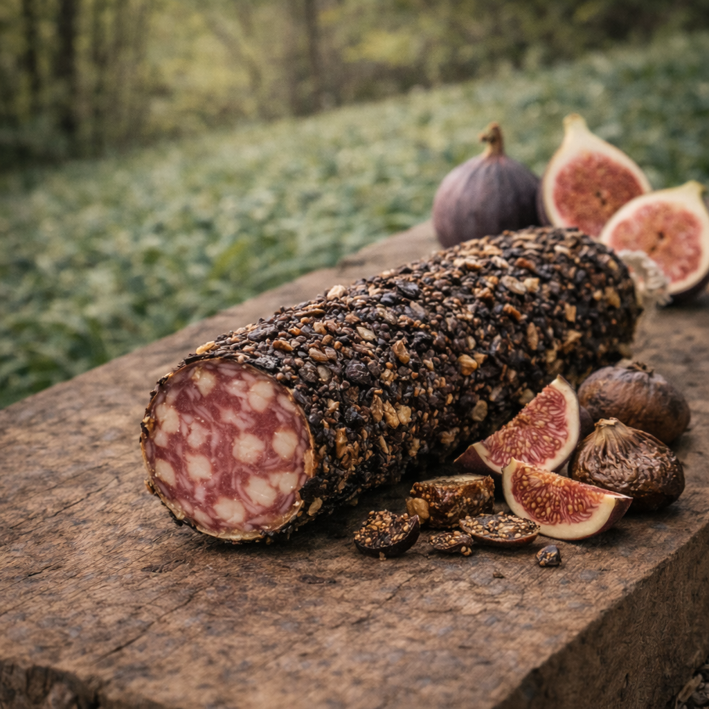 SAUCISSON SEC ARTISANAL FIGUES 200G (EN COURS DE REAPPROVISIONNEMENT)