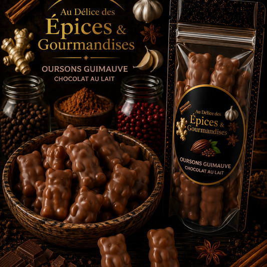 OURSONS GUIMAUVES CHOCOLAT AU LAIT 100G