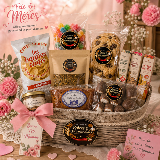 PANIER GOURMANDISES  SPÉCIAL FÊTES DES MÈRES