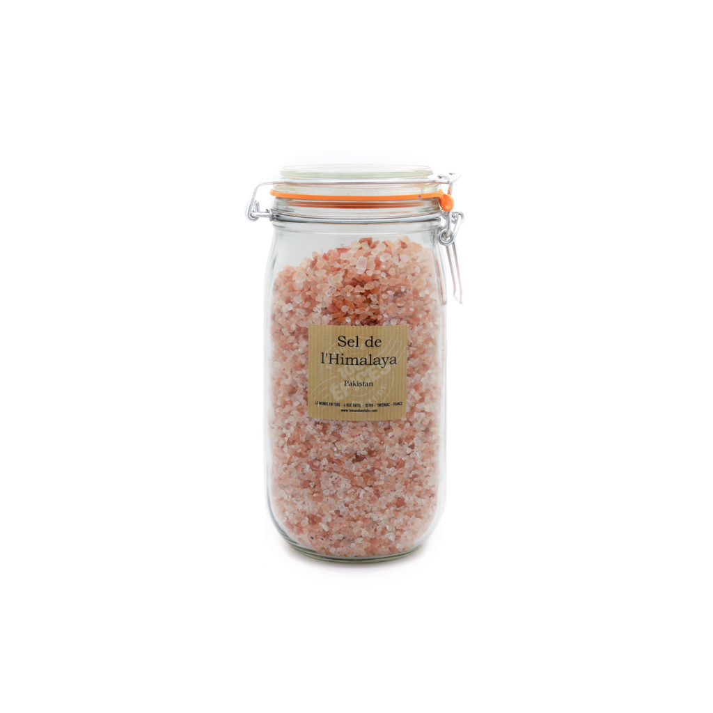 Sel de l’Himalaya cristaux en bocal