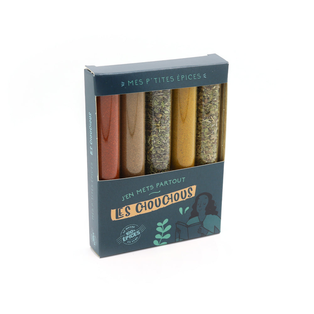 SUPPORT EN BOIS Mini – 5 tubes à épices Minis