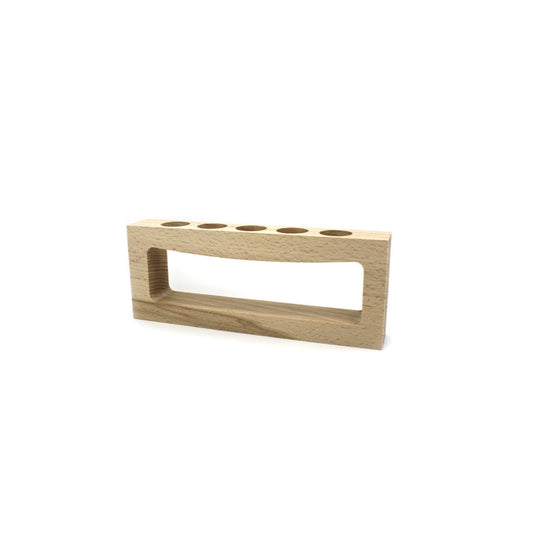 SUPPORT EN BOIS – 5 tubes à épices Collection : ALCHIMIE OU EXCELLENCE